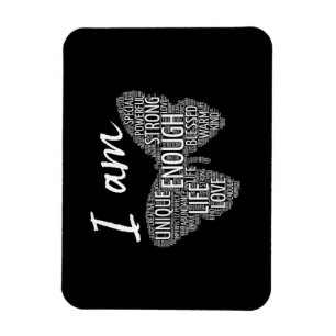 I Am Unique Strong Law of Attraction Positive Affi Magnet