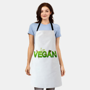 I am Vegan  Apron