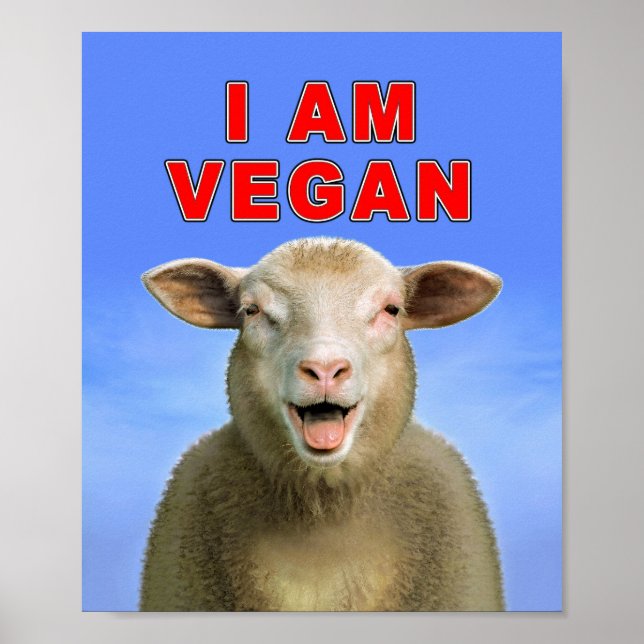 I AM VEGAN POSTER (Front)