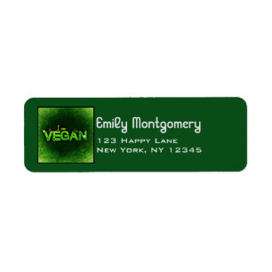 I Am Vegan Written With A Grassy Nature Texture