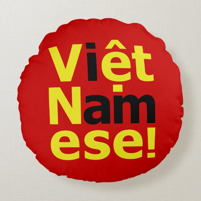 i am Việt Namese! Round Cushion (Front)