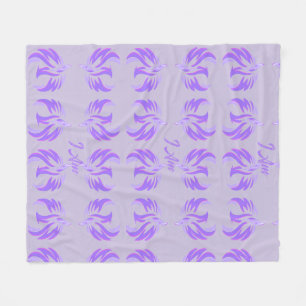 I Am Violet Flame Fire Bird Rising Fleece Blanket