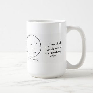 "I am what counts" mug
