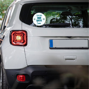 I Am Who God Says I Am Faith-based Inspirational  Classic Round Sticker