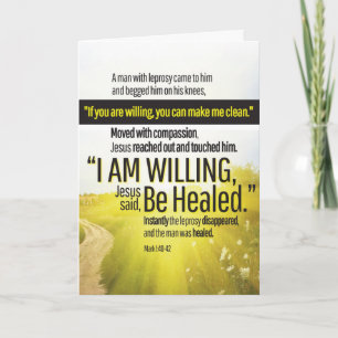 "I Am Willing" Get Well Card