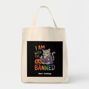 I Am With the Banned: Celebrate Banned Books  Tote Bag