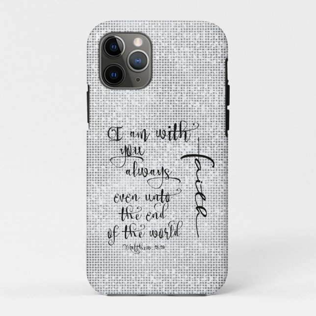 I Am With You Always Bible Verse Christian Case-Mate iPhone Case (Back)