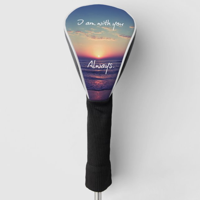 I am with you Always Bible Verse Golf Head Cover (Front)