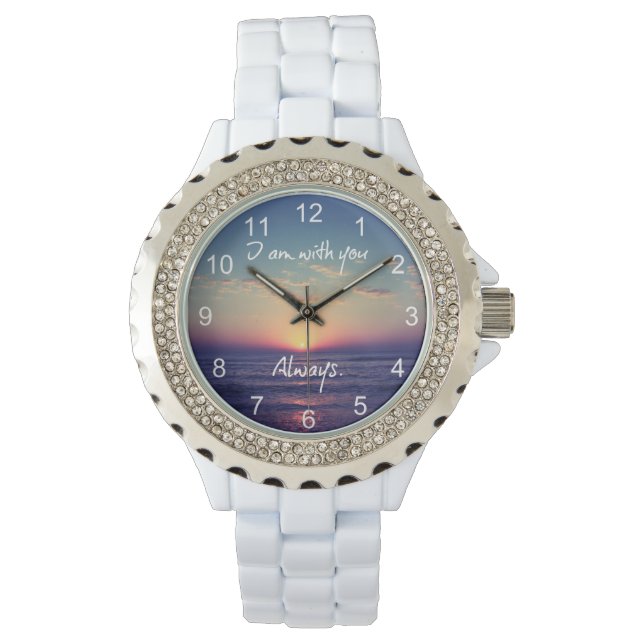 I am with You always Bible Verse Watch (Front)