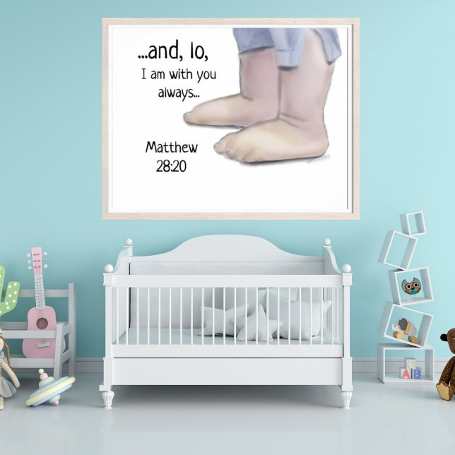 I Am With You Always Christian Nursery Art Poster (Creator Uploaded)