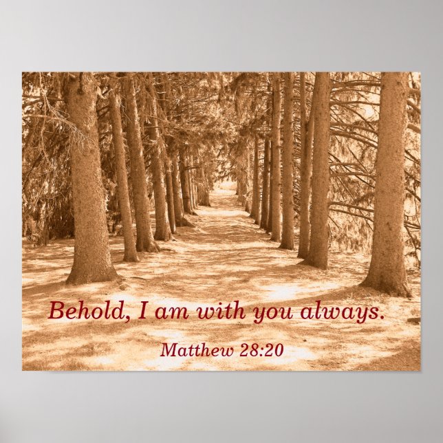 I am with you always - Scripture poster (Front)