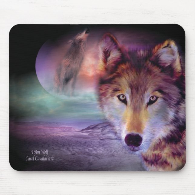 I Am Wolf Mousepad (Front)