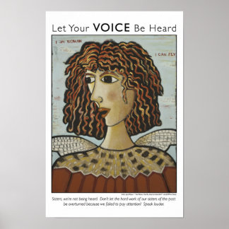 I Am Woman, I Can Fly Bird Poster