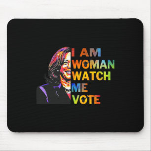 I Am Woman Watch Me Kamala Harris Waltz 24 Madam P Mouse Mat