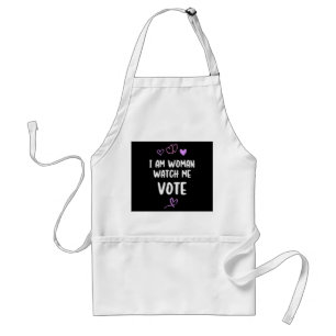 I Am Woman Watch Me Vote Standard Apron