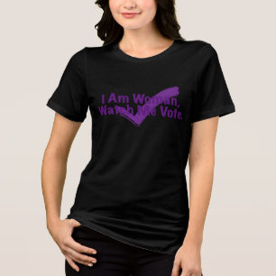 I Am Woman Watch Me Vote Tri-Blend Shirt