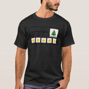I Am Working For Christmas Break 5 Stars Xmas Tree T-Shirt