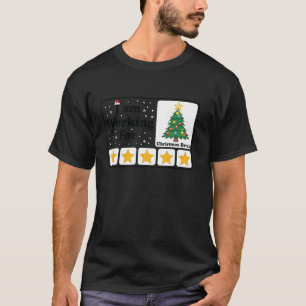 I Am Working For Christmas Break 5 Stars Xmas Tree T-Shirt