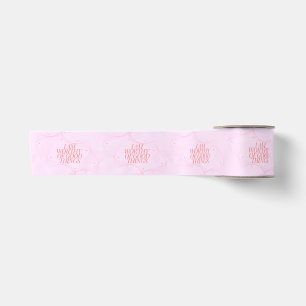 I am worthy of good things satin ribbon