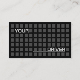 I am your driver as taxi driver or cabdriver business card