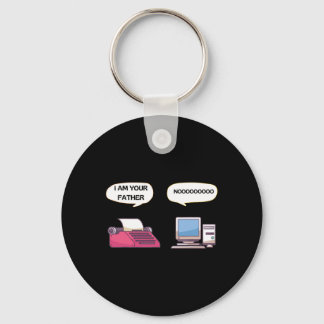 I Am Your Father Computer Funny Gamer Geek Nerd Key Ring