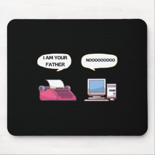 I Am Your Father Computer Funny Gamer Geek Nerd Mouse Mat
