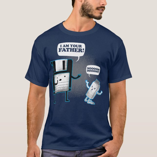 I am your father Floppy Disc  USB funny shirt (Front)