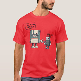 I am your father nooo floppy disk USB Funny ITech T-Shirt