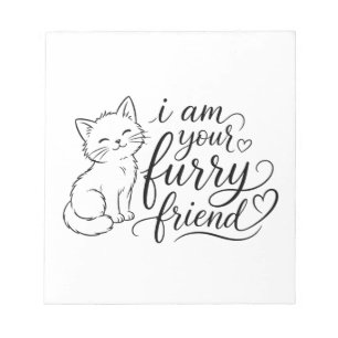 I Am Your Furry Friend Cute Pet Design Notepad