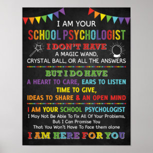 I Am Your School Psychologist Poster