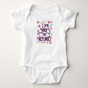I am Yours No Refunds Baby Bodysuit