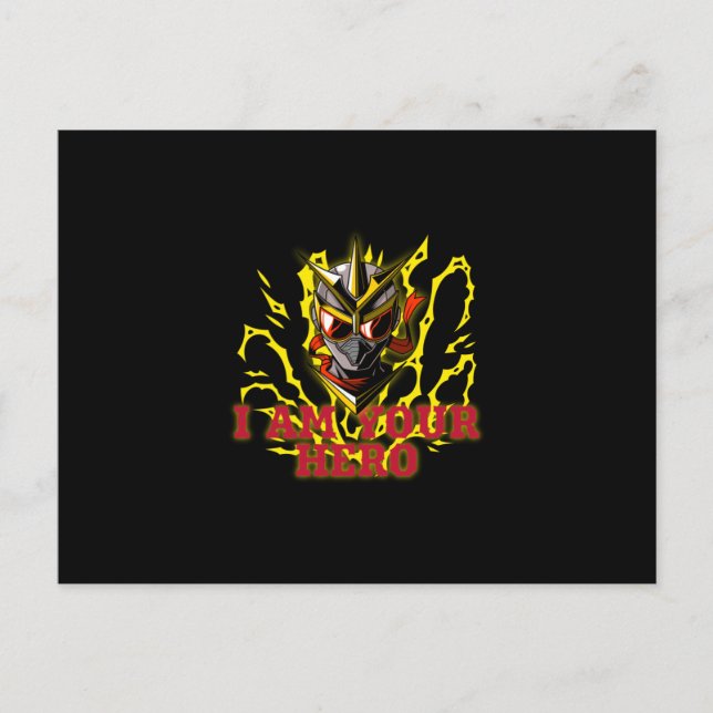 I AM YUOR HERO POSTCARD (Front)