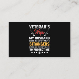I An Veteran's Wife Business Card