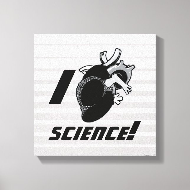 I (Anatomical Heart) Science Canvas Print (Front)