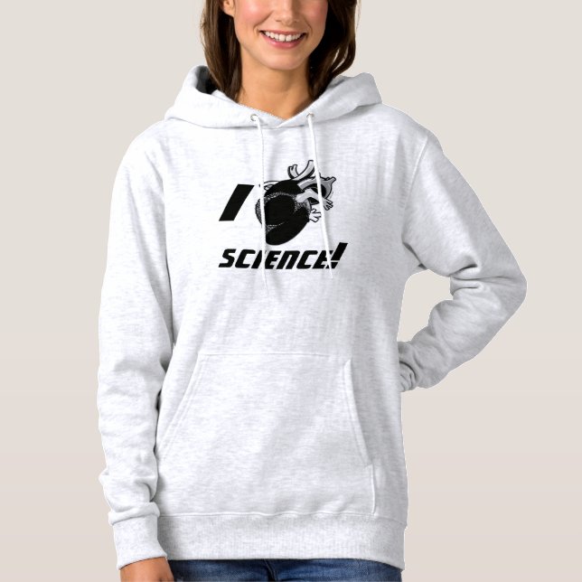 I (Anatomical Heart) Science Hoodie (Front)