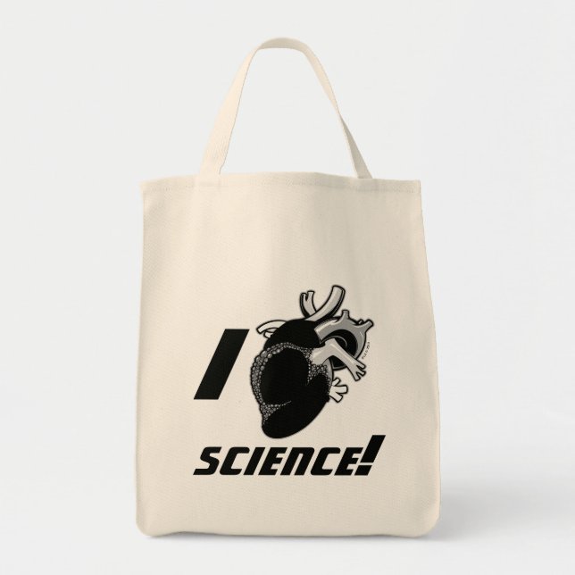 I (Anatomical Heart) Science Tote Bag (Front)