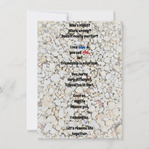 I Apologise Flat Greeting Card