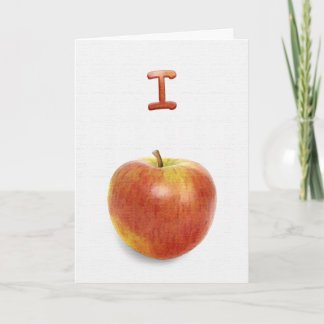 I apologise! (I apple-ogize). Card