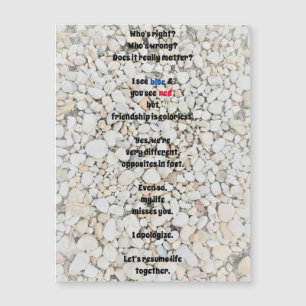 I Apologise Magnetic Greeting Card