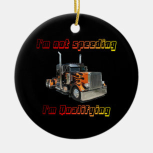I'm not speeding ceramic tree decoration