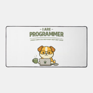 I Are Programmer Beep Boop Funny Desk Mat