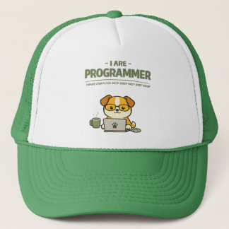 I Are Programmer Beep Boop Funny Trucker Hat