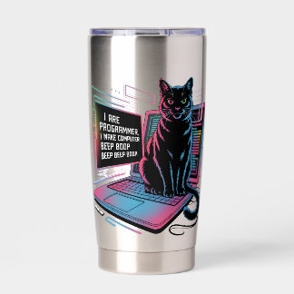 I are programmer, I make computer BEEP BOOP BEEP Insulated Tumbler