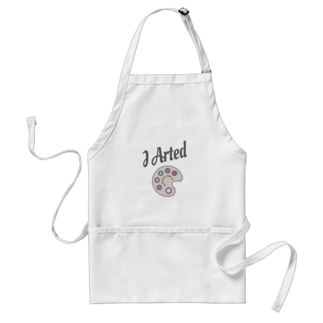 I Arted, Artist Art Teacher Painter Funny Standard Apron (Front)
