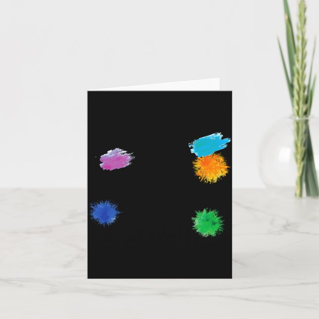 I Arted Funny Artist Painter Painting Art  Card (Front)