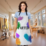 I Arted Funny Painting Artist Art Apron<br><div class="desc">This design may be personalised by choosing the customise option to add text or make other changes. If this product has the option to transfer the design to another item, please make sure to adjust the design to fit if needed. Contact me at colorflowcreations@gmail.com if you wish to have this...</div>
