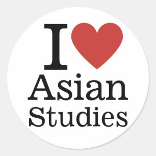 I ❤️ Asian Studies for Students/Faculty CUSTOM Classic Round Sticker