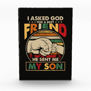 I Asked God For A Best Friend Photo Block