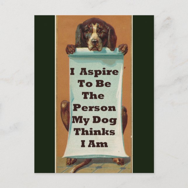 I Aspire to be; Postcard (Front)