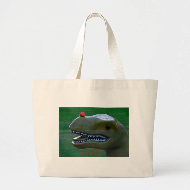 I Ate New York Large Tote Bag (Front)